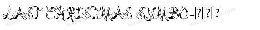 Last Christmas Symbo字体转换